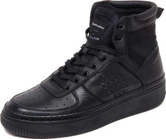Bepositive Vintage Effect Leren Schoenen - Heren - Sneakers - Zwart - 41 EU - Schoenen