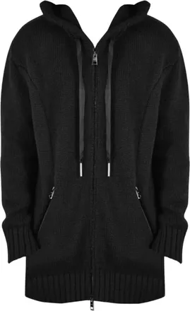 La Haine Inside Us C&aacute;rdigan con Capucha Largo - Knitwear - Hombre - Negro - M