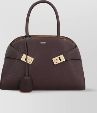 Ferragamo the hug bag small leather tote bag