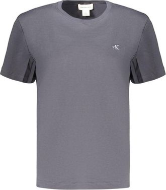 Calvin Klein Grijze Katoenen Dames T-Shirt