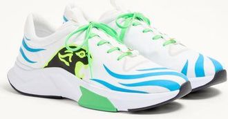 Valentino Garavani Sneaker Low-Top Panther Blaze In Tessuto Ripstop Uomo BIANCO/AZZURRO 40.5