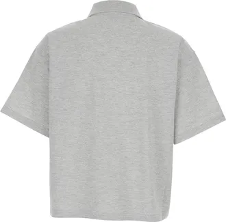 Saint Laurent Womens Polo Shirt Grey Cotton T-Shirts & Jerseys