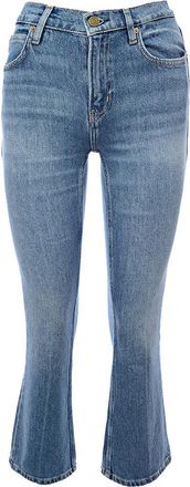 Frame Denim Womens The 70S Crop Boot Cut Cotton Blend Jean in Blue - Size 23 (Waist)