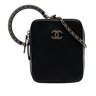 Chanel Pre-owned Vanity Case - Dames - Pre-owned - Zwart - Maat: ONE Size Leer