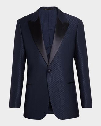 Emporio Armani Men & apos;s Geo Jacquard Dinner Jacket