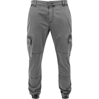 Urban Classics Heren Twill Gewassen Cargo Broek (Grijs)