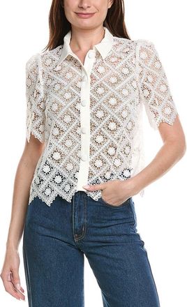 Milly Addison Tile Lace Shirt