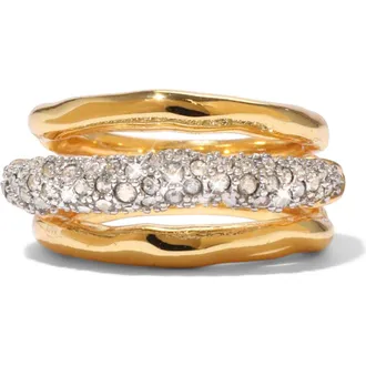 Alexis Bittar Solanales Crystal Orbiting Ring in Gold/crystals at Nordstrom, Size 7