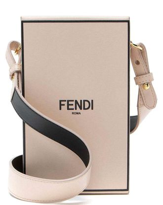 Fendi Pink Leather Vertical Box Shoulder Bag (Authentic Pre-Loved)