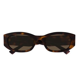 Gucci Sunglasses Gg2068 Sa 002 Brown Gold/Brown Women