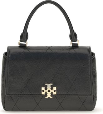 Tory Burch Womens Handbag Charlie Mini Black Calf Leather Wallets & Purses