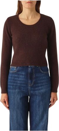 Twinset Dames, Truien, Bruin, Maat: S Polyamide