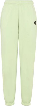 Philipp Plein Skater Fit Jogging Pants Pegasus - Dames - Sweatpants - Groen - M - Katoen - Broeken