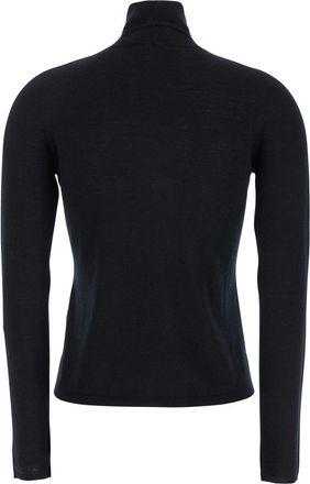 Max Mara Womens Adda Black High Neck Cashmere Sweater Tops Top