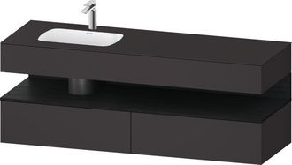 Duravit Qatego Lavabo Encastrado Con Base De Lavabo Consola, - Duravit