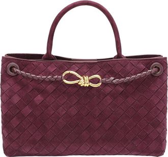 Tiffany & Fred Tiffany And Fred Paris Woven Suede Leather Top Handle Satchel