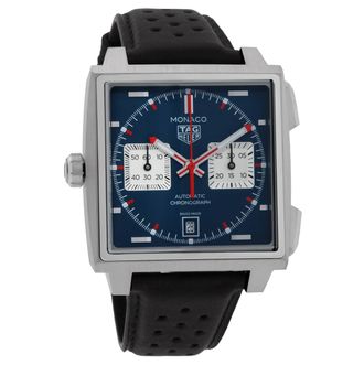 Tag Heuer Monaco Chronograph Automatic Blue Dial Watch CDW2181.FC8360