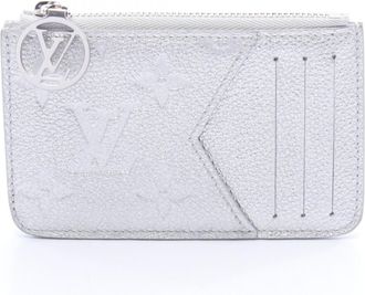 Louis Vuitton Silver Monogram Empreinte Leather Coin Purse/Coin Case (Pre-Owned)