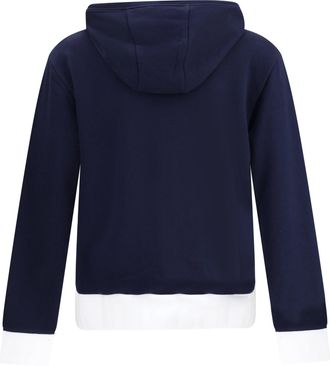 Thom Browne Mens Cotton Hoodie Navy Sweatshirts Sweater