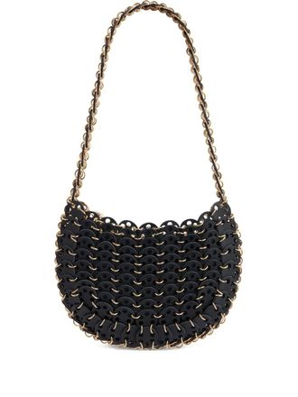 Paco Rabanne 1969 Moon flip iconic discs shoulder bag - Black