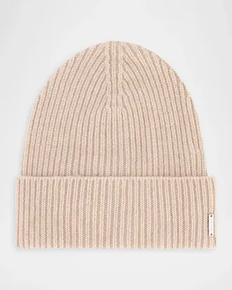 Gorski Men & apos;s Ribbed Cashmere Beanie