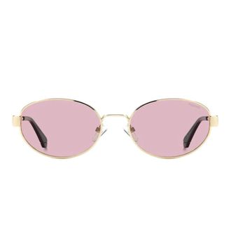 Polaroid Sunglasses, unisex, Yellow, Size: 55 MM Oval Sunglasses