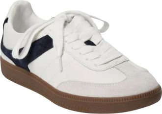 Sofie Schnoor Schoenen, Dames, Veelkleurig, 37 EU, Leer, Marineblauwe Sneakers met Rode Details