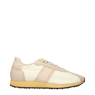 The Row Beige Fabric Athletic Mens Sneakers