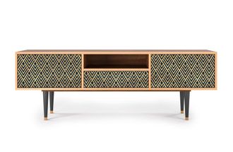 StoryZ Mueble de TV azul 2 cajones y 1 puerta L 170 cm