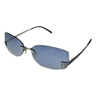 Loewe Pre-owned Accessories, female, Blue, Size: ONE SIZE Pre-owned Metal Sunglasses