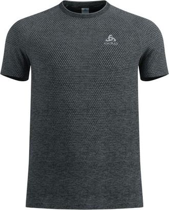Odlo Essential Seamless T-Shirt Crew Neck S/S Laufshirt f&uuml;r Herren | grau