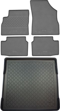 OEM Juego De Alfombrillas De Goma Para Coche Y Maletero Para Opel Astra K V Sports Tourer Kombi (5 Puertas) Desde Abril De 2016