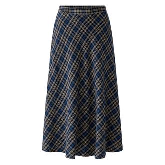 Oui Rokken, Dames, Blauw, XS, Midi Rokken