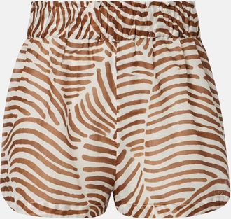 Vix Lana printed cotton shorts