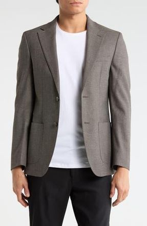 Calvin Klein Taupe Heathered Notch Lapel Sport Coat at Nordstrom Rack, Size 38 Regular