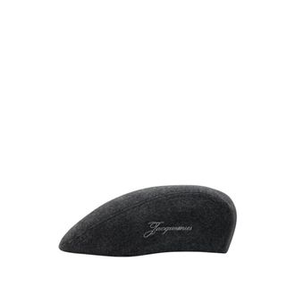 Jacquemus Le Beret Valerie - Heren - Accessoires - Grijs - Maat: 58 CM Katoen