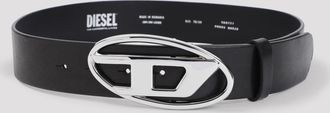 Diesel Black Leather B-1DR W Belt