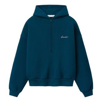 Fear of God Signature Lounge Half Zip Hoodie Night Sea RW01437-0190