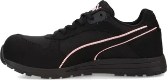 Puma Womens Frontside Industrial Shoe In Black Pink