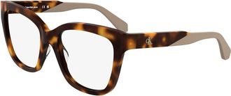 Calvin Klein Glasses, female, Multicolor, Size: 53 MM Butterfly Eyeglasses