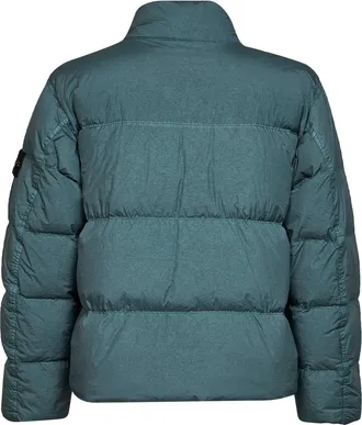 Stone Island Mens Down Jacket Crinkle Reps Ny Green Polyamide Padded &