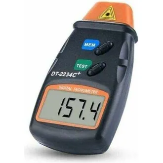 OEM Tac&oacute;metro Digital, Tac&oacute;metro Sin Contacto, Tac&oacute;metro Digital Lcd, Rango De 2.5 Rpm A 99,999 Rpm, Con 3 Tiras Reflectantes Y Bolsa De Tela Azul