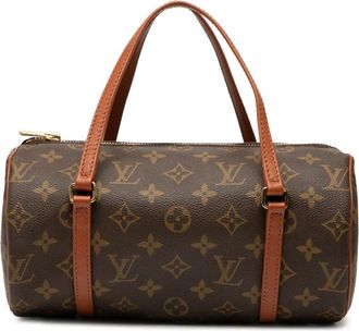 Louis Vuitton Borsa a mano Papillon 26 con monogramma 1990 - Marrone