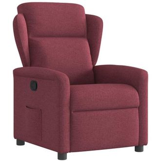 vidaXL Vidaxl - Poltrona Reclinabile in Tessuto Rosso Vino