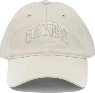 Ganni Gorra de b&eacute;isbol con logo de Ganni