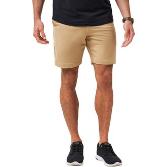 Travis Mathew Stretchknit 8-Inch Shorts in Khaki at Nordstrom, Size 30