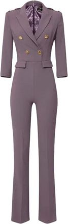 Elisabetta Franchi Tu-003-36E2-V600 Jumpsuit - Dames - Jumpsuits - Paars - 2XL - Polyester - Jumpsuits & Playsuits