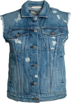 Rag & Bone Versleten denim vest