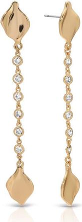 Ettika Crystal Bloom Linear Drop Earrings in Gold at Nordstrom