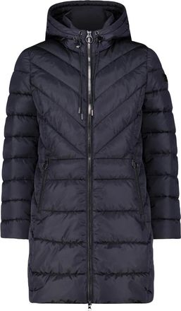 Betty Barclay Jassen, Dames, Blauw, 4Xl, Gewatteerde Jas met Capuchon